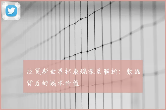 拉莫斯世界杯表现深度解析：数据背后的战术价值